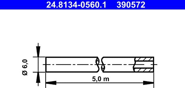 ATE 24.8134-0560.1 - Jarruputki inparts.fi