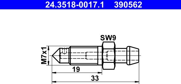 ATE 24.3518-0017.1 - Ilmaruuvi inparts.fi