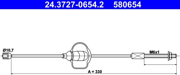 ATE 24.3727-0654.2 - Vaijeri, seisontajarru inparts.fi