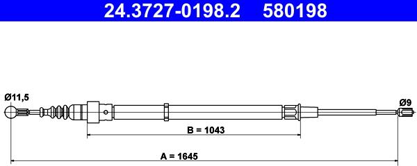 ATE 24.3727-0198.2 - Vaijeri, seisontajarru inparts.fi