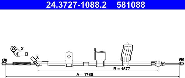 ATE 24.3727-1088.2 - Vaijeri, seisontajarru inparts.fi