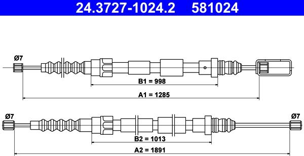 ATE 24.3727-1024.2 - Vaijeri, seisontajarru inparts.fi