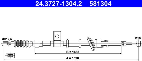 ATE 24.3727-1304.2 - Vaijeri, seisontajarru inparts.fi