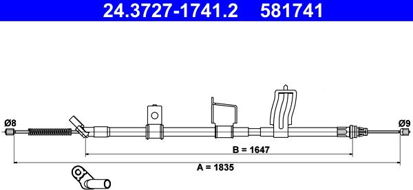 ATE 24.3727-1741.2 - Vaijeri, seisontajarru inparts.fi