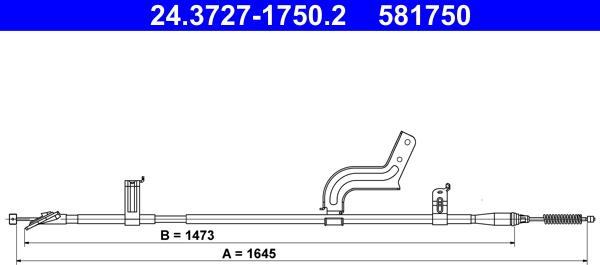 ATE 24.3727-1750.2 - Vaijeri, seisontajarru inparts.fi