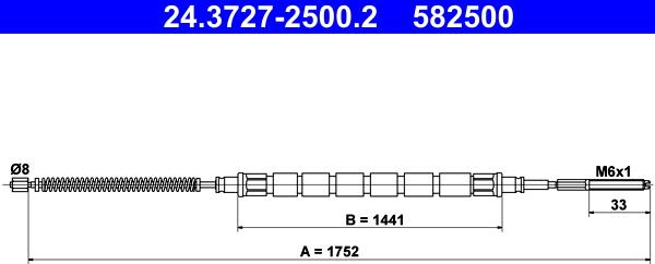 ATE 24.3727-2500.2 - Vaijeri, seisontajarru inparts.fi