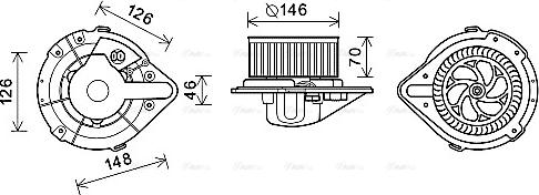 Ava Quality Cooling AI8370 - Sisätilapuhallin inparts.fi