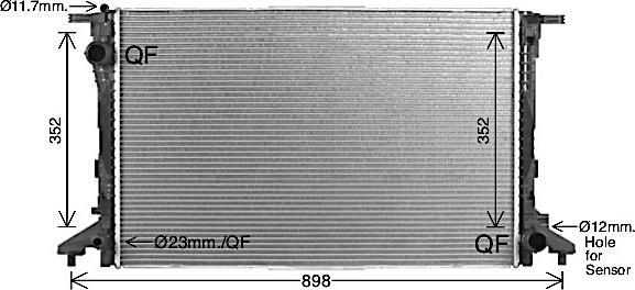 Ava Quality Cooling AI2441 - Jäähdytin,moottorin jäähdytys inparts.fi