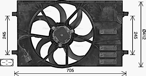 Ava Quality Cooling AI7524 - Tuuletin, moottorin jäähdytys inparts.fi