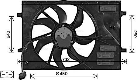 Ava Quality Cooling AI7525 - Tuuletin, moottorin jäähdytys inparts.fi