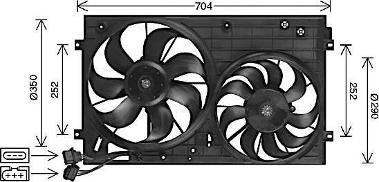 Ava Quality Cooling AI7526 - Tuuletin, moottorin jäähdytys inparts.fi