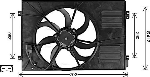 Ava Quality Cooling AI7523 - Tuuletin, moottorin jäähdytys inparts.fi