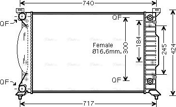 Ava Quality Cooling AIA2241 - Jäähdytin,moottorin jäähdytys inparts.fi