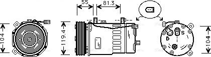 Ava Quality Cooling AIAK003 - Kompressori, ilmastointilaite inparts.fi