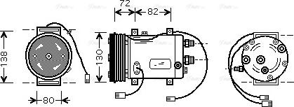 Ava Quality Cooling AIAK179 - Kompressori, ilmastointilaite inparts.fi