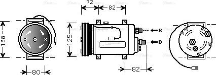 Ava Quality Cooling AIAK178 - Kompressori, ilmastointilaite inparts.fi