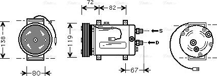 Ava Quality Cooling AIAK177 - Kompressori, ilmastointilaite inparts.fi