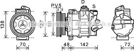 Ava Quality Cooling AIK359 - Kompressori, ilmastointilaite inparts.fi