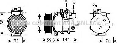 Ava Quality Cooling AIK313 - Kompressori, ilmastointilaite inparts.fi