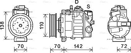 Ava Quality Cooling AIAK381 - Kompressori, ilmastointilaite inparts.fi