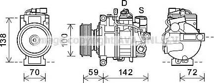 Ava Quality Cooling AIAK388 - Kompressori, ilmastointilaite inparts.fi