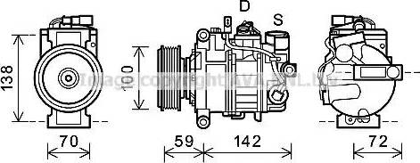 Ava Quality Cooling AIAK338 - Kompressori, ilmastointilaite inparts.fi