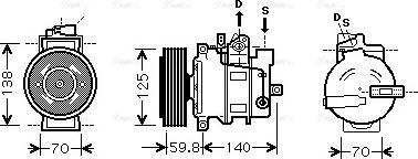 Ava Quality Cooling AIAK295 - Kompressori, ilmastointilaite inparts.fi