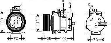 Ava Quality Cooling AIAK266 - Kompressori, ilmastointilaite inparts.fi