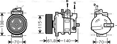 Ava Quality Cooling AIAK263 - Kompressori, ilmastointilaite inparts.fi