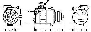 Ava Quality Cooling AIAK280 - Kompressori, ilmastointilaite inparts.fi