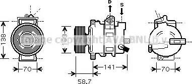 Ava Quality Cooling AIAK287 - Kompressori, ilmastointilaite inparts.fi