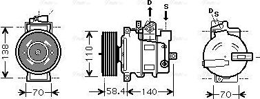 Ava Quality Cooling AIAK274 - Kompressori, ilmastointilaite inparts.fi