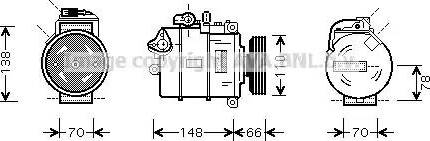 Ava Quality Cooling AI K275 - Kompressori, ilmastointilaite inparts.fi