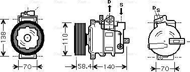 Ava Quality Cooling AIAK272 - Kompressori, ilmastointilaite inparts.fi