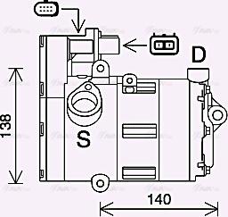 Ava Quality Cooling AIK419 - Kompressori, ilmastointilaite inparts.fi