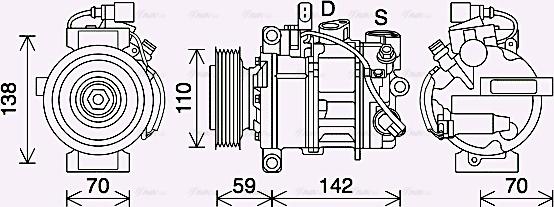 Ava Quality Cooling AIK410 - Kompressori, ilmastointilaite inparts.fi