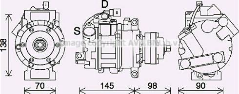 Ava Quality Cooling AIK423 - Kompressori, ilmastointilaite inparts.fi