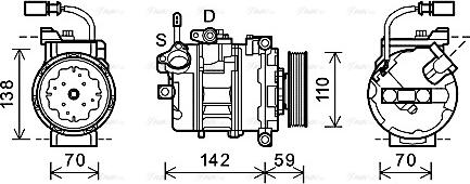 Ava Quality Cooling AIK340 - Kompressori, ilmastointilaite inparts.fi