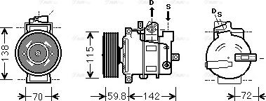 Ava Quality Cooling AIK343 - Kompressori, ilmastointilaite inparts.fi