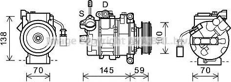 Ava Quality Cooling AIK342 - Kompressori, ilmastointilaite inparts.fi