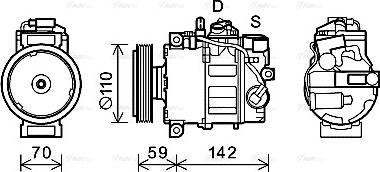 Ava Quality Cooling AIK380 - Kompressori, ilmastointilaite inparts.fi