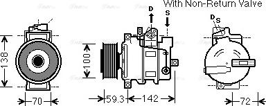 Ava Quality Cooling AIK334 - Kompressori, ilmastointilaite inparts.fi