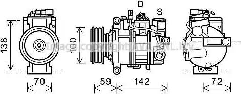 Ava Quality Cooling AIK338 - Kompressori, ilmastointilaite inparts.fi