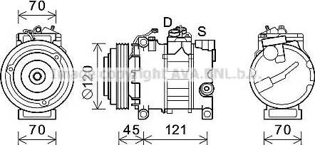 Ava Quality Cooling AIK379 - Kompressori, ilmastointilaite inparts.fi