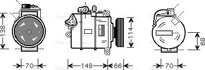 Ava Quality Cooling AI K282 - Kompressori, ilmastointilaite inparts.fi