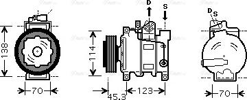 Ava Quality Cooling AI K276 - Kompressori, ilmastointilaite inparts.fi