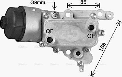 Ava Quality Cooling AL3152H - Moottoriöljyn jäähdytin inparts.fi