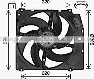 Ava Quality Cooling AL7529 - Tuuletin, moottorin jäähdytys inparts.fi