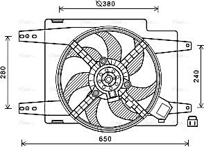 Ava Quality Cooling AL7526 - Tuuletin, moottorin jäähdytys inparts.fi