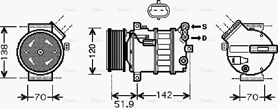 Ava Quality Cooling ALAK112 - Kompressori, ilmastointilaite inparts.fi